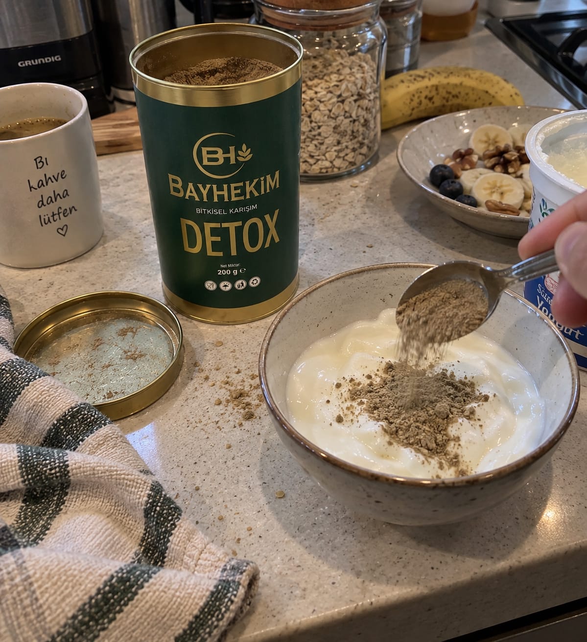 Customer photo review of BayHekim Detox Bitkisel Karışım Toz 200 Gr