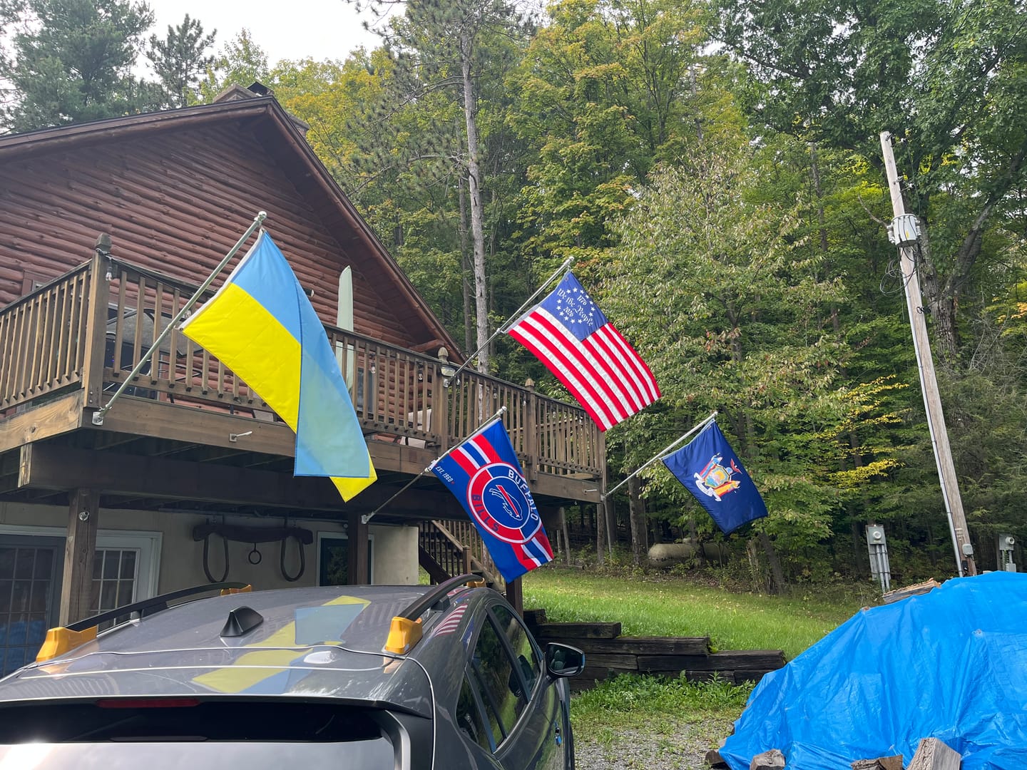 Customer photo review of NEW! We The People Betsy Ross Flag - Fully Printed Nylon