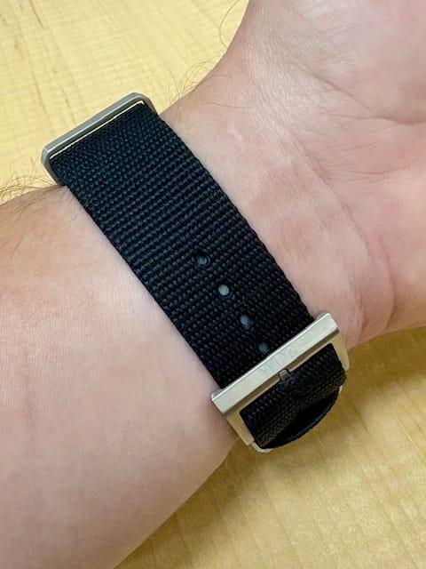 Customer photo review of Five Eye Nylon Watch Strap - Solid