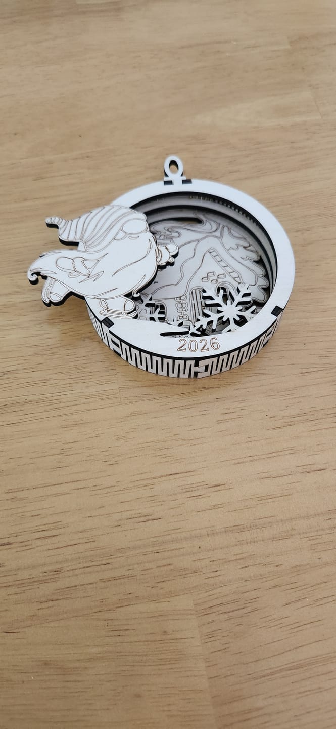 Customer photo review of Christmas Characters 18 Ornaments SVG Laser Cut
