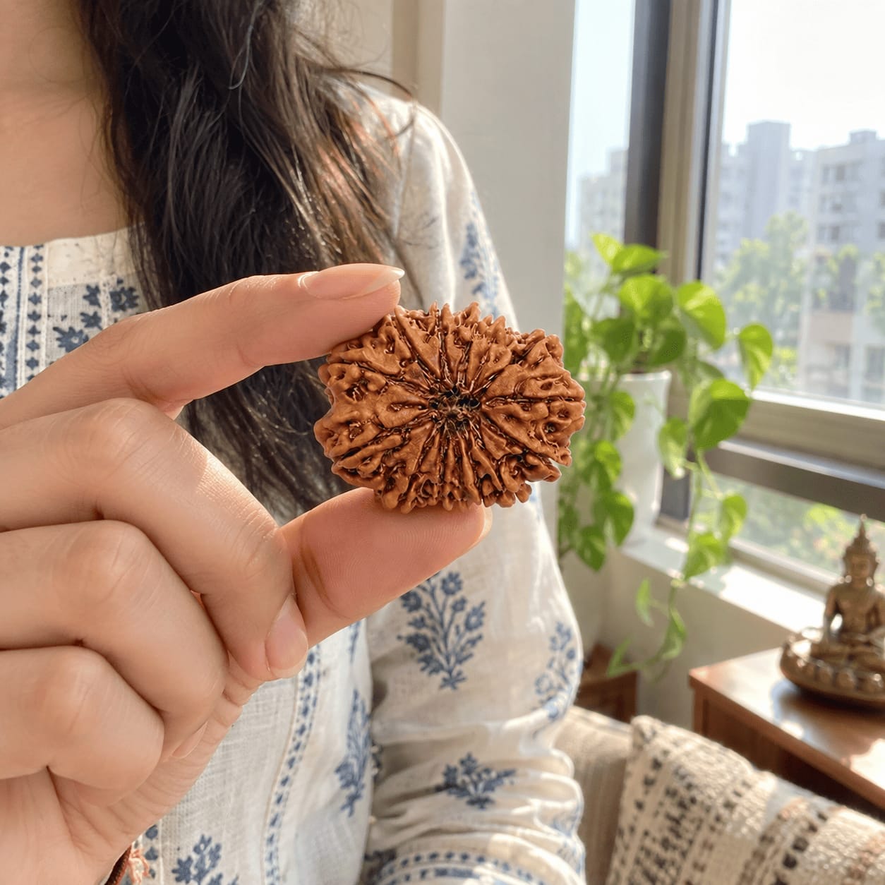 Customer photo review of 14 Mukhi Rudraksha (Nepali)