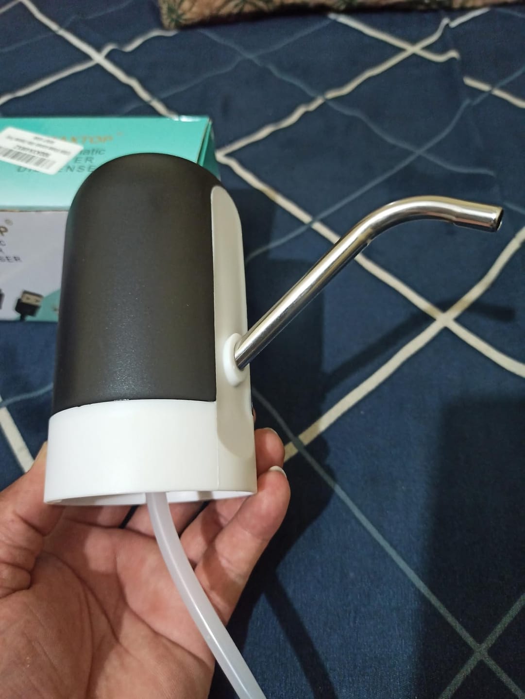 Customer photo review of Automatic Wireless Water Can Dispenser Pump