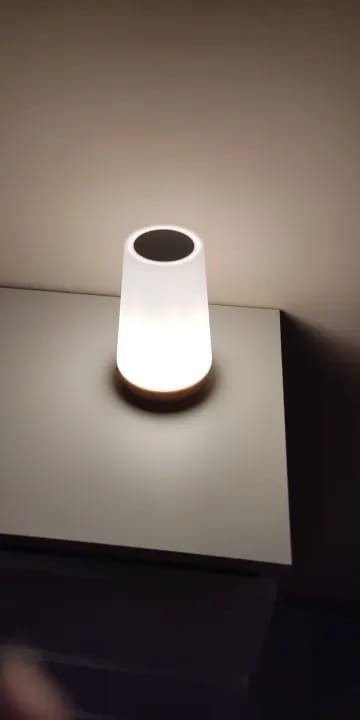 Customer photo review of Colour-Changing Table Lamp for Bedside, Remote Control, 12 cm