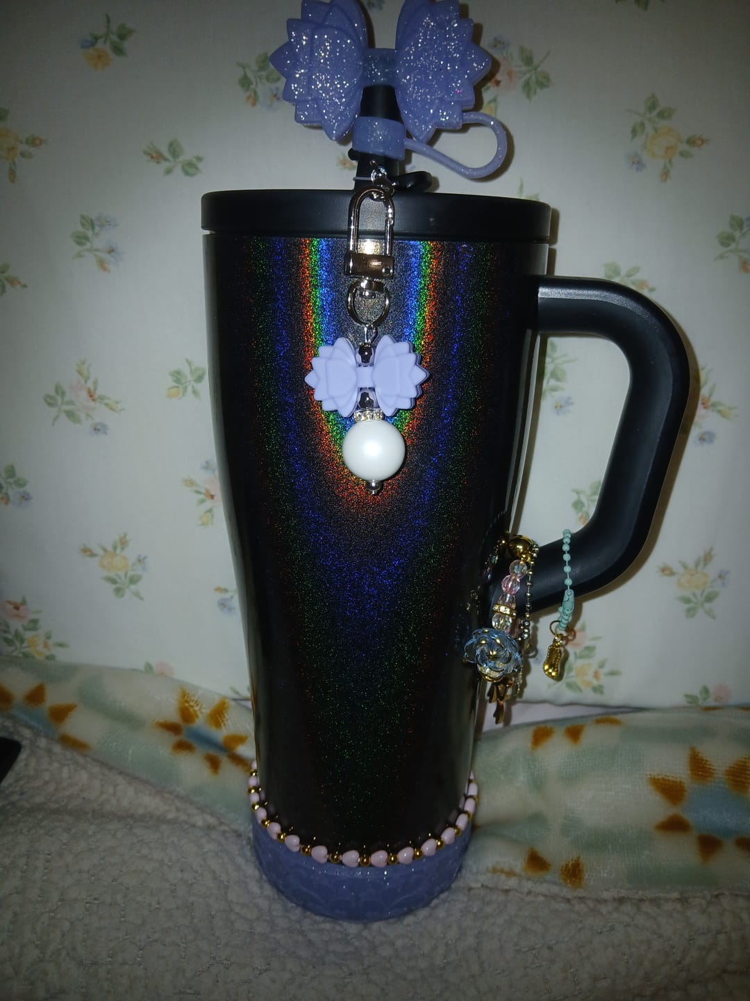 Customer photo review of Charm Adapter for Flip Straws & Tumbler Handles
