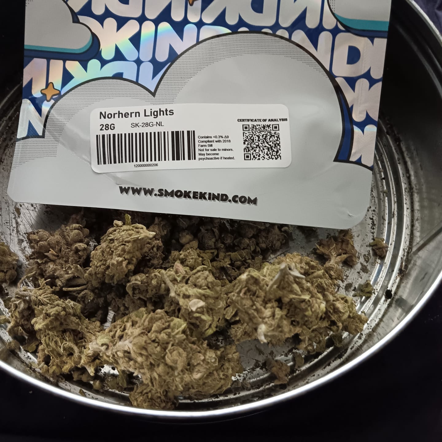 Customer photo review of Northern Lights - 28 Grams - Indica