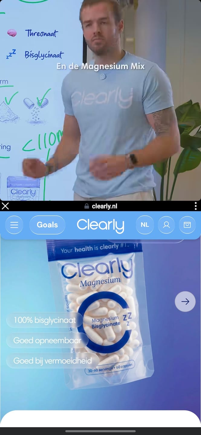 Customer photo review of Magnesium Bisglycinate