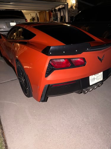 Customer photo review of Corvette C7 Stage 2 Rear Spoiler Wing