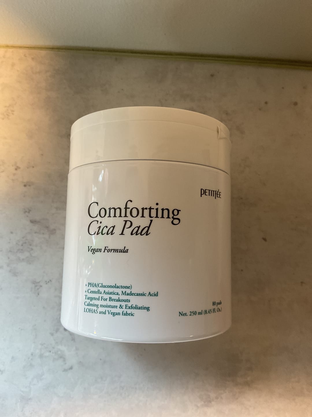 Customer photo review of Petitfee Comforting Cica Pads (80stk) - Beroligende og lett eksfolierende pads