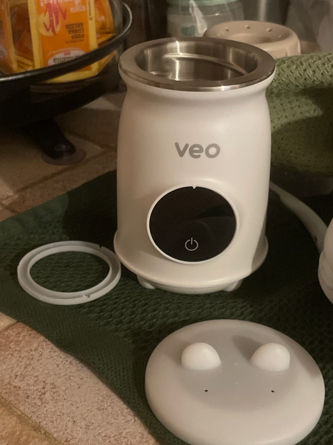 Customer photo review of Custodia rigida - scalda biberon Veo