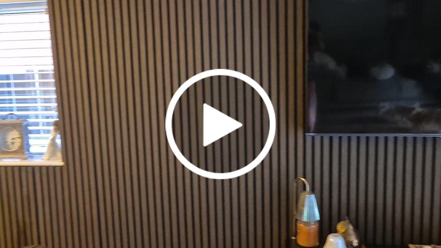 Customer video review of Acoustic Slat Panel - Smoked Walnut