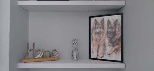 Customer photo review of Watercolour Realistic Portrait - Personalised Poster