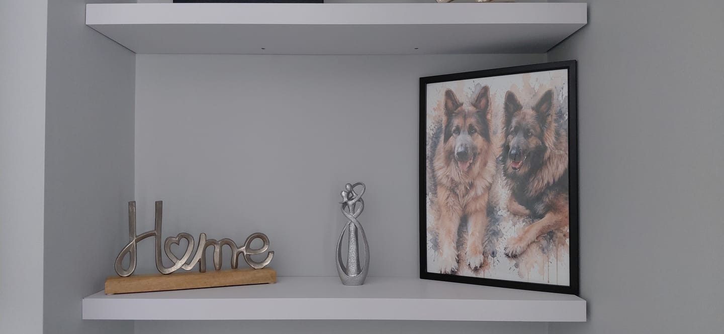 Customer photo review of Watercolour Realistic Portrait - Personalised Poster