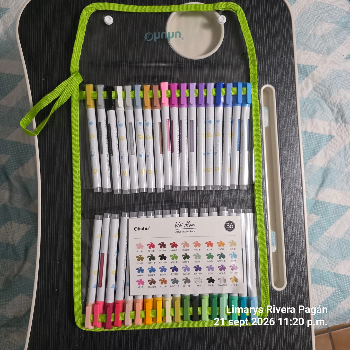 Customer photo review of Ohuhu Wai Momi Acrylic Gel Pens