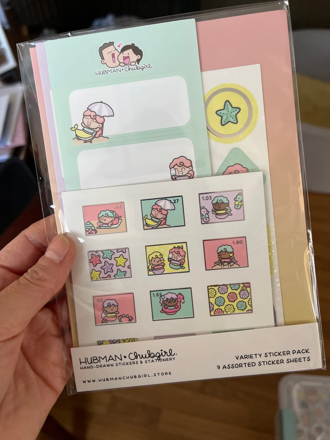 Customer photo review of Summer Mermaids Variety Sticker Pack
