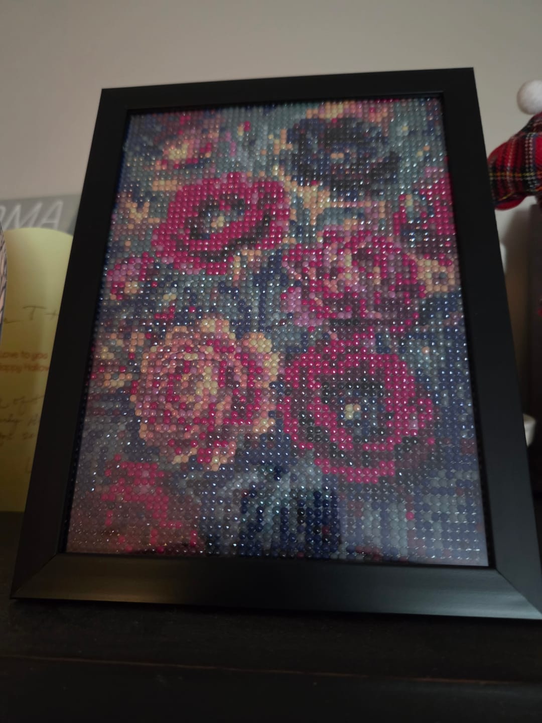 Customer photo review of Jewel Tone Poppy Peony (Diamond Painting)