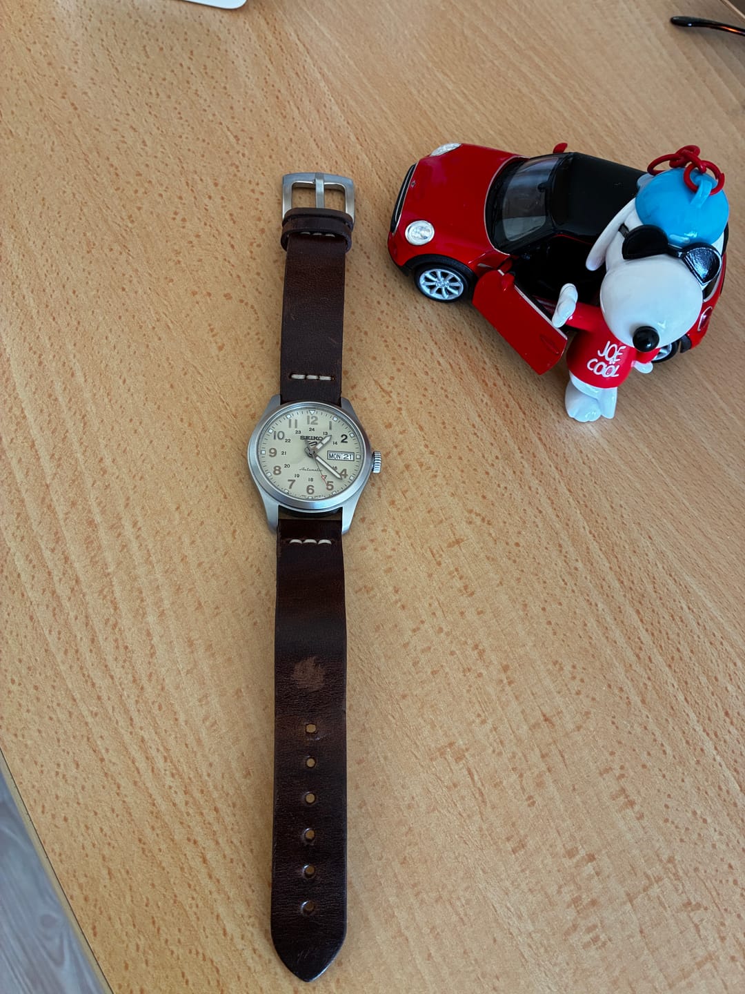Customer photo review of Klasik Saat Deri Kordon Saat Kayışı Kahve - Musap