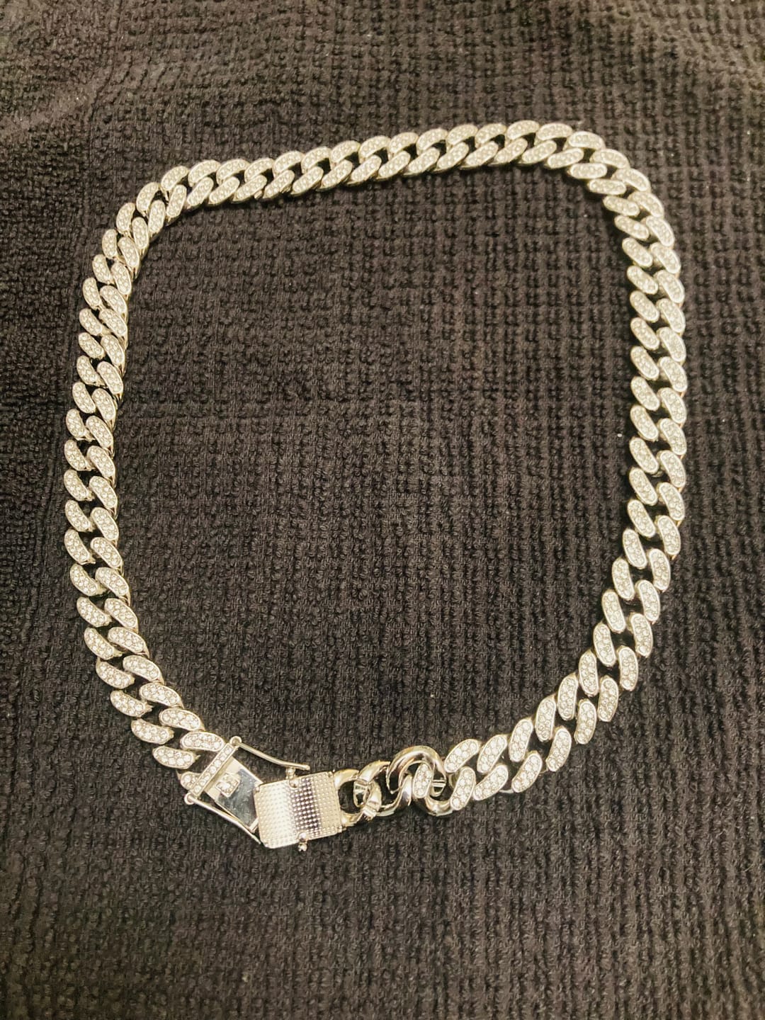 Customer photo review of 13mm Cuban Chain - White Gold