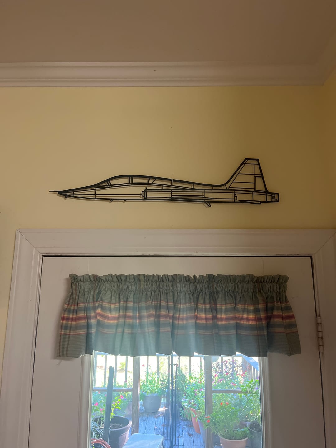 Customer photo review of T-38 Talon Silhouette Metal Wall Art