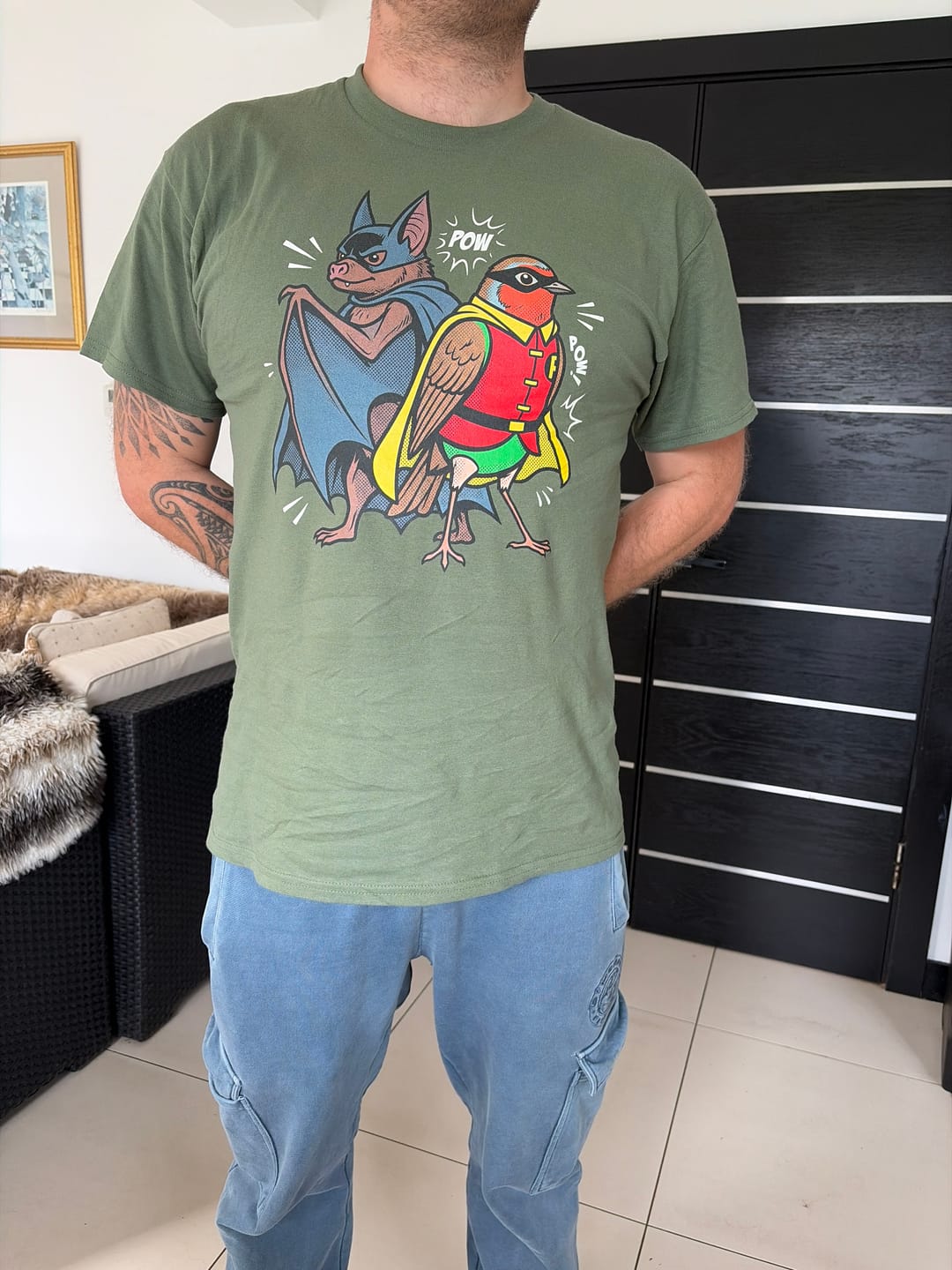 Customer photo review of Bat N Robin 44 T-Shirt