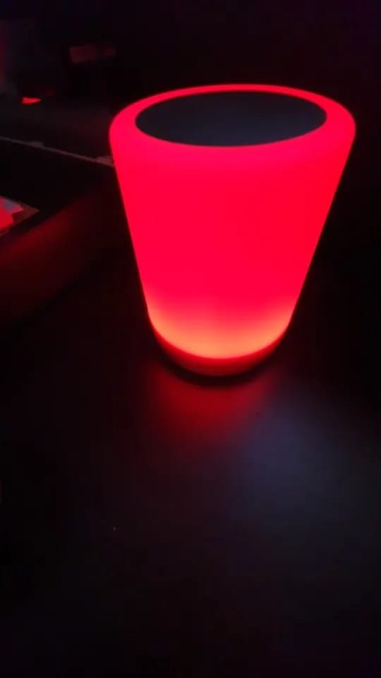 Customer photo review of Colour-Changing Table Lamp for Bedside, Remote Control, 12 cm