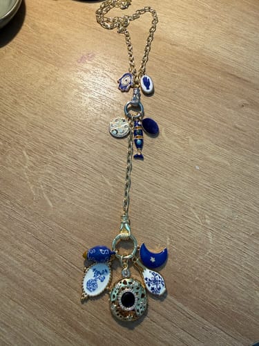 Customer photo review of Blue Hamsa Oval Medallion (SURPRISE)