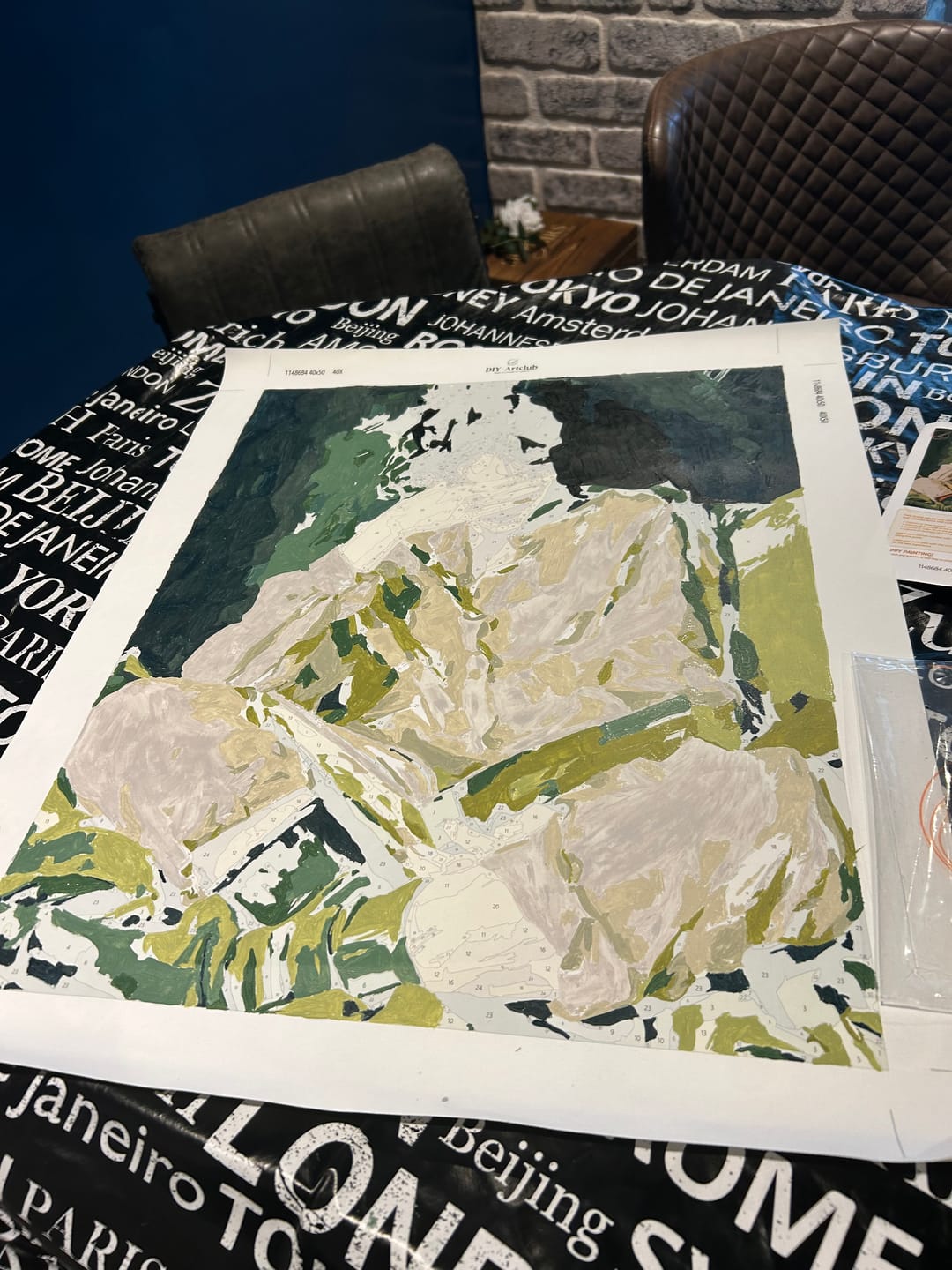 Customer photo review of Reading time | Paint by Number