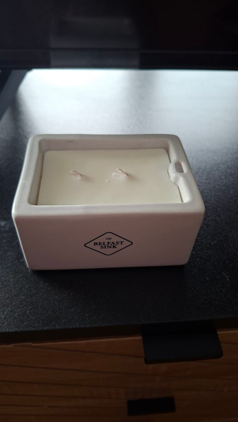 Customer photo review of Spring Garden| Mini Belfast Sink Candle Refill | Cowfield Design