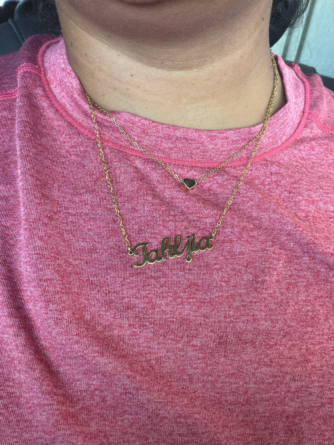 Customer photo review of Custom Name Necklace