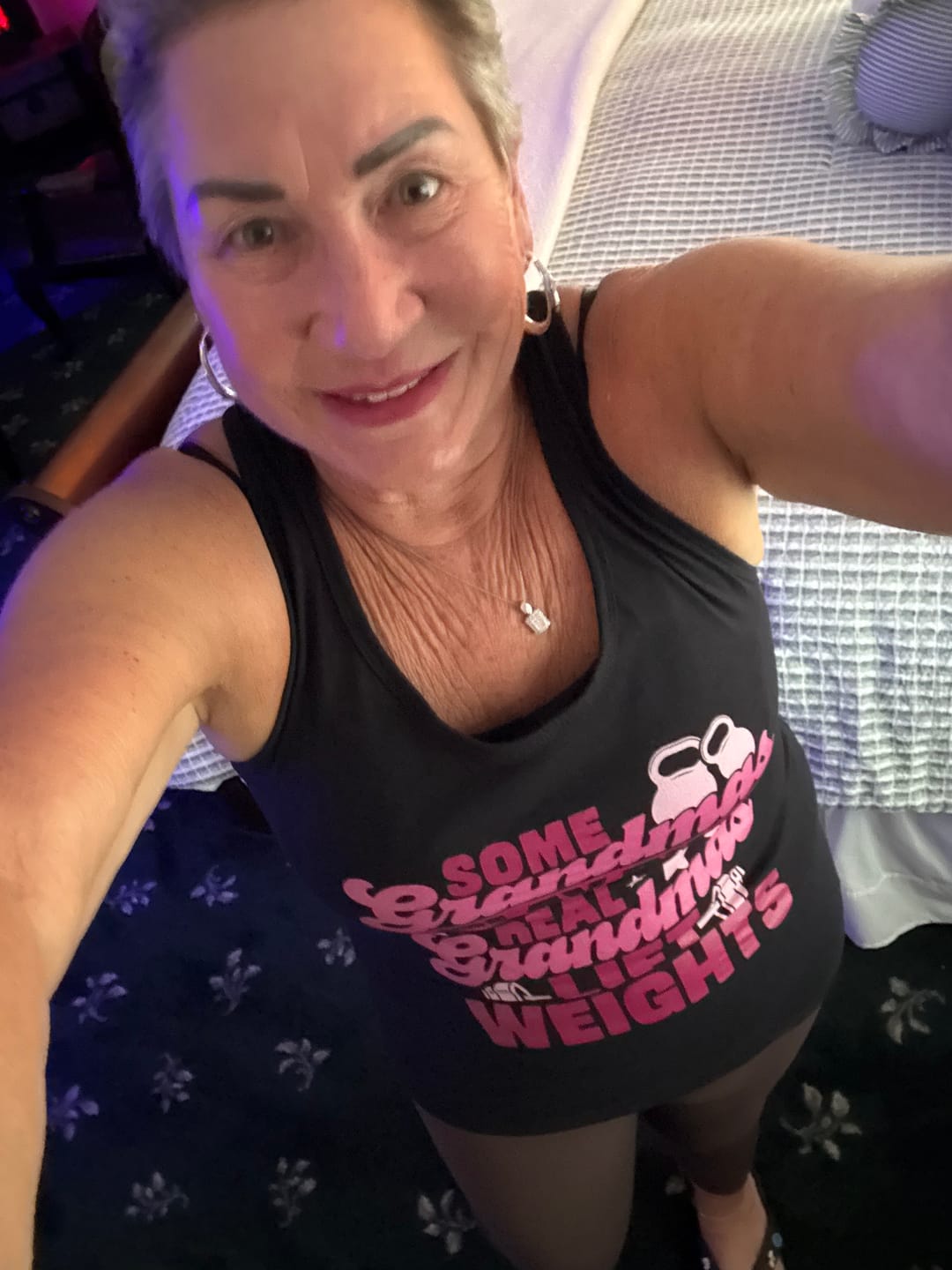 Customer photo review of Some Grandma's Racerback Tank