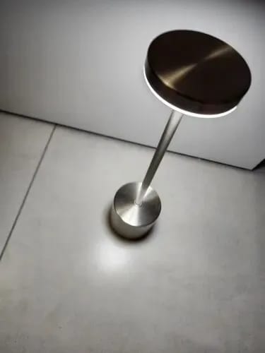 Customer photo review of Gold Table Lamp for Bedside, Cordless Rechargeable, 34 cm