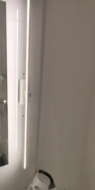 Customer photo review of Gold Wall Light for Bedside, Frosted Acrylic, 100 cm