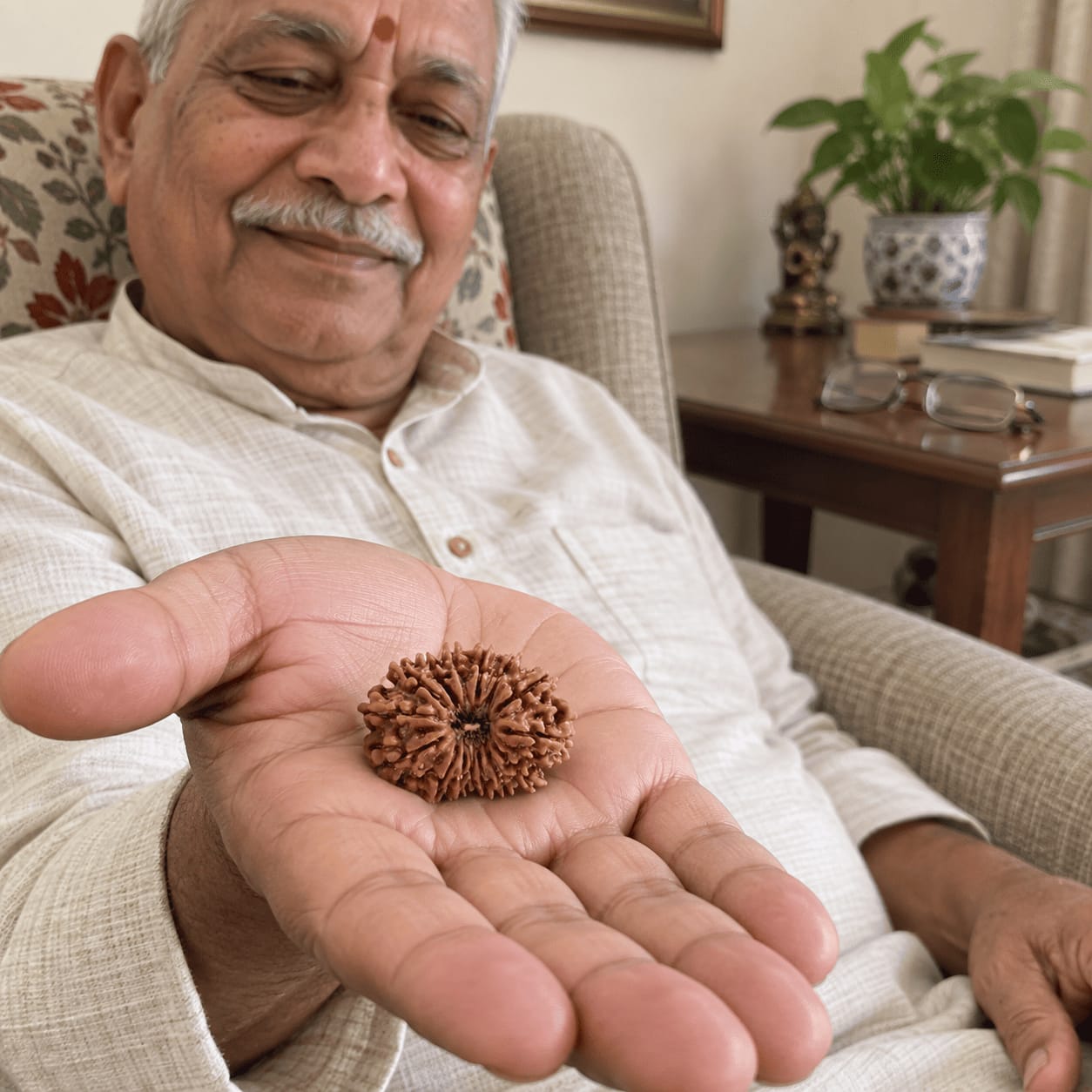 Customer photo review of Original 15 Mukhi Rudraksha (Nepali)