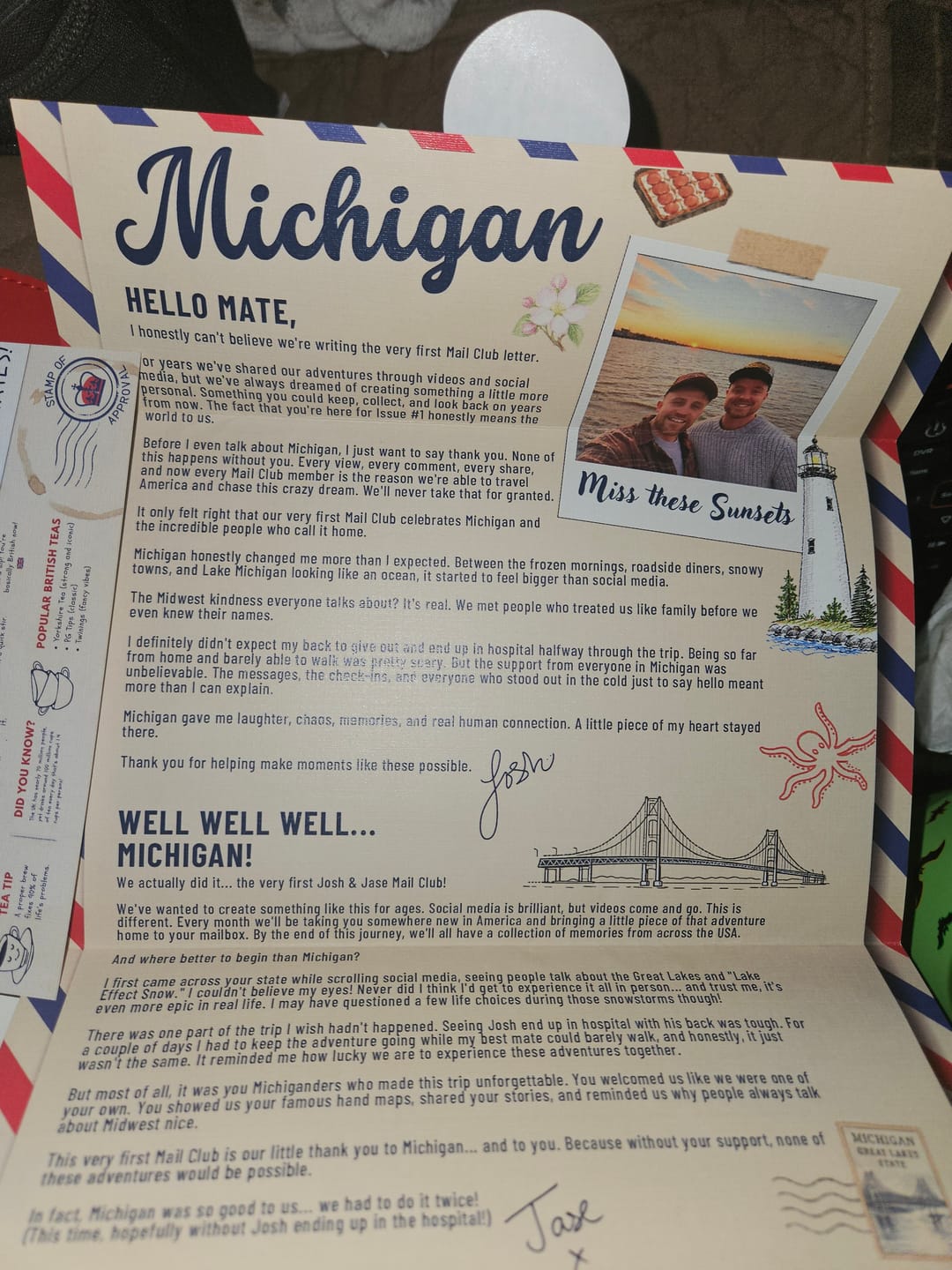 Customer photo review of Josh & Jase Mail Club