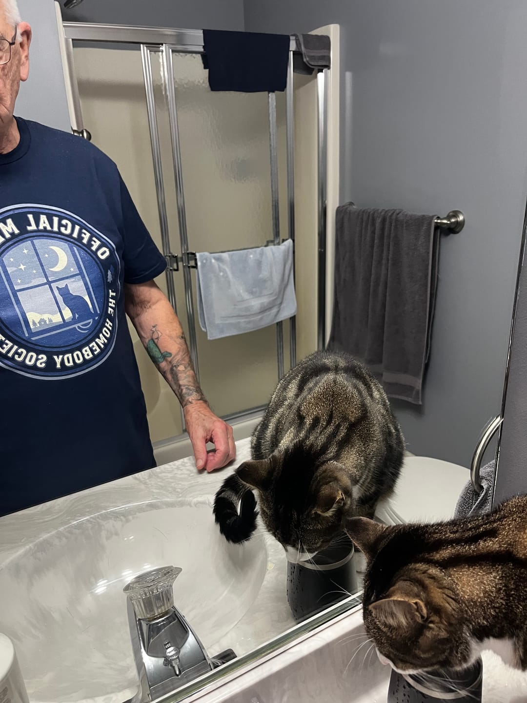 Customer photo review of Homebody Society T-Shirt