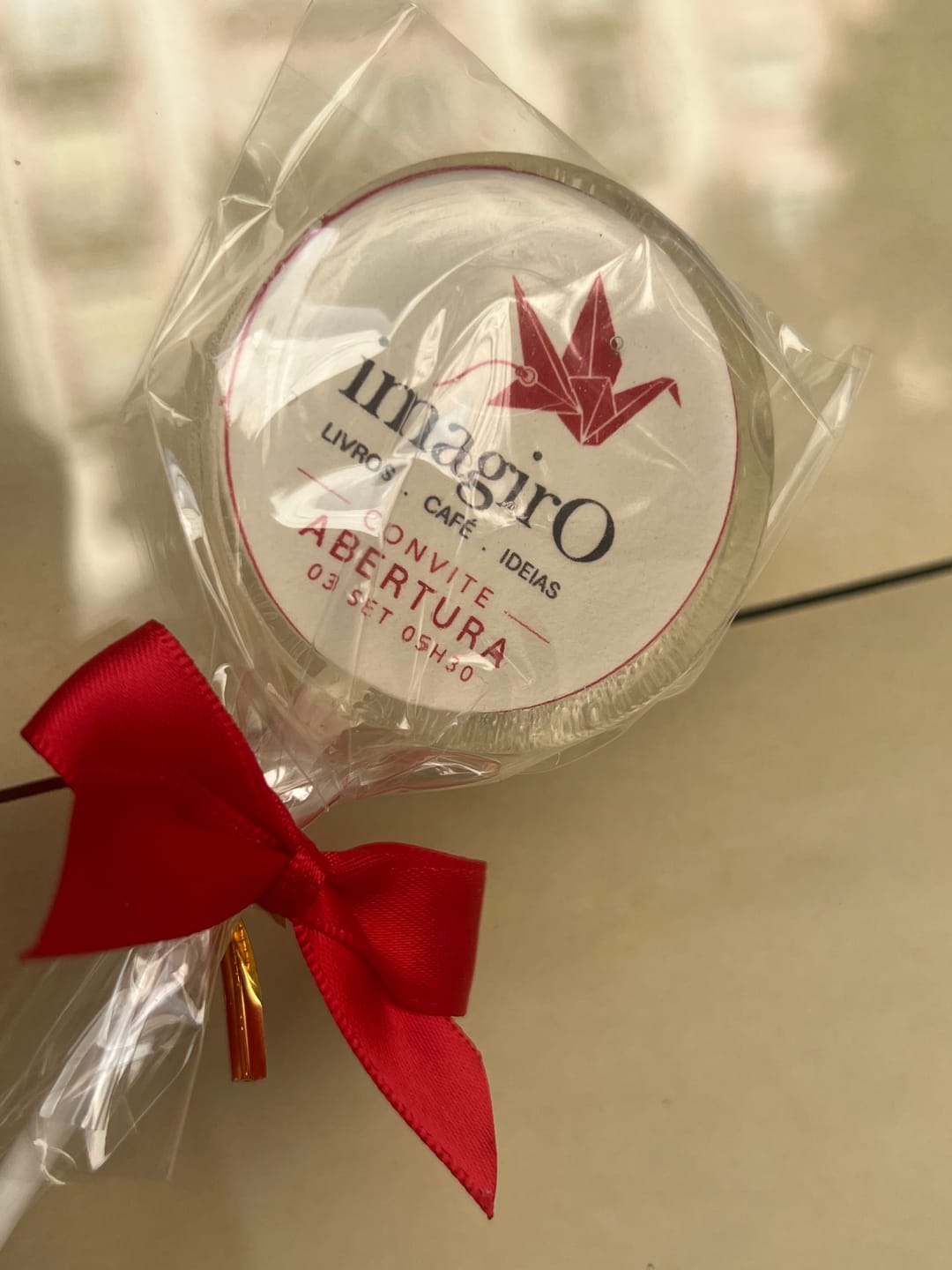 Customer photo review of Logo in a lollipop (business customers) - Promotional gift with logo