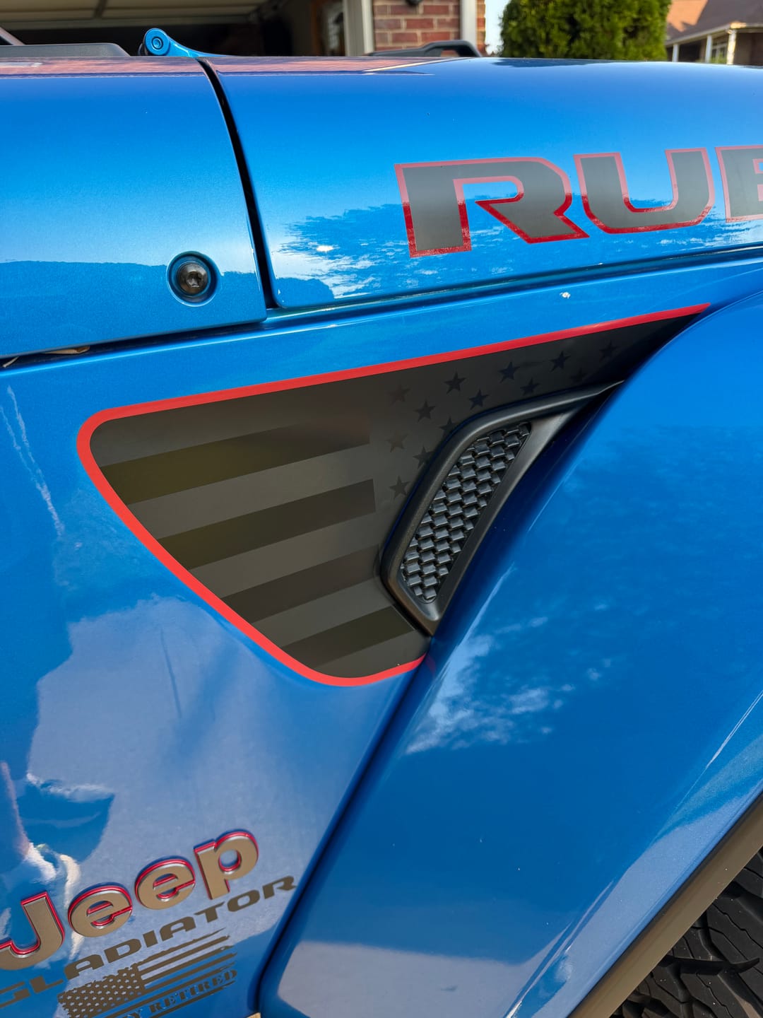Customer photo review of Premium Fender Vent Decal Set | Black Flag - fits Wrangler JL & Gladiator JT