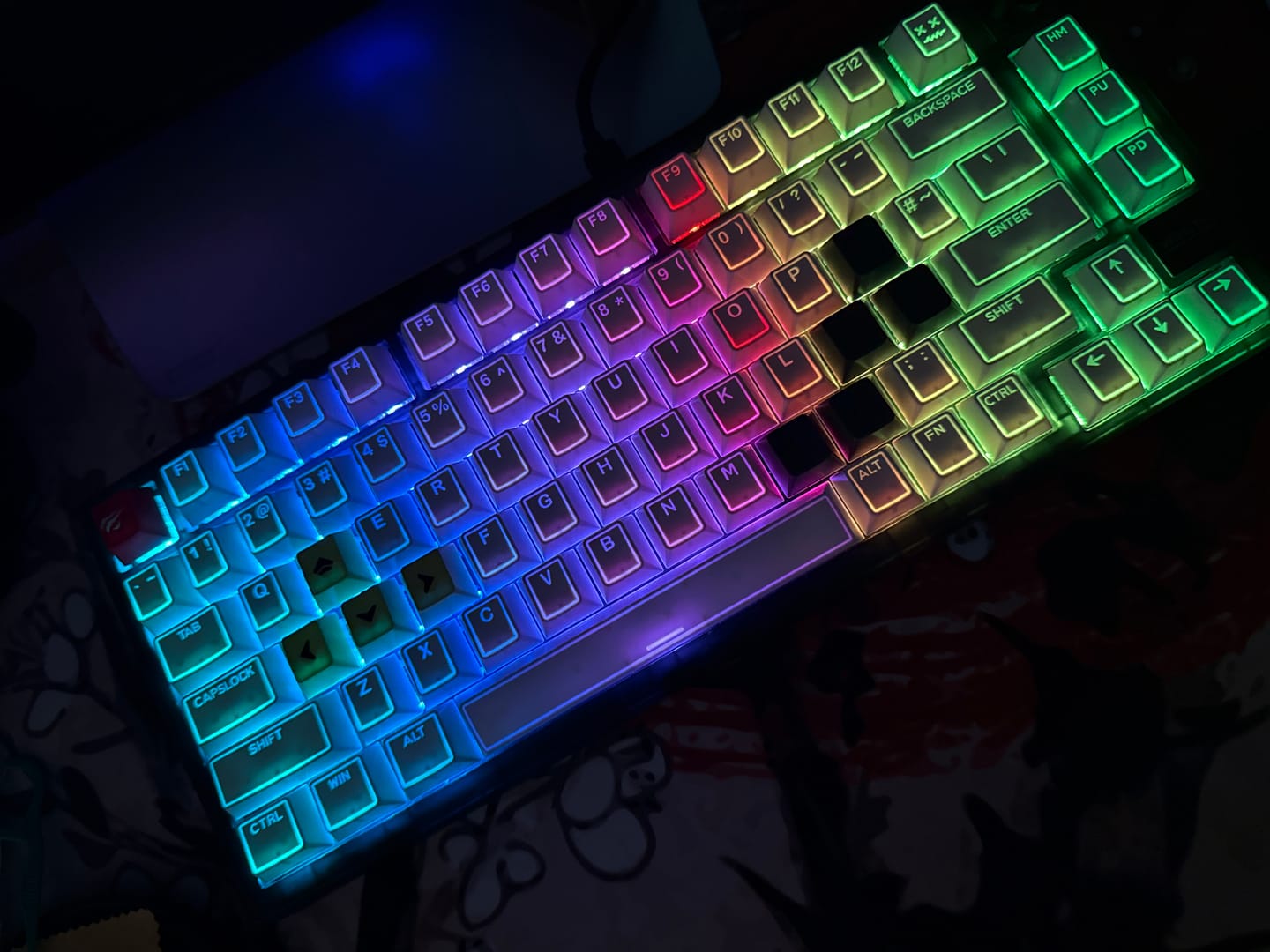 Customer photo review of Sikakeyb Prism Shine-Through PBT Tuş Takımı