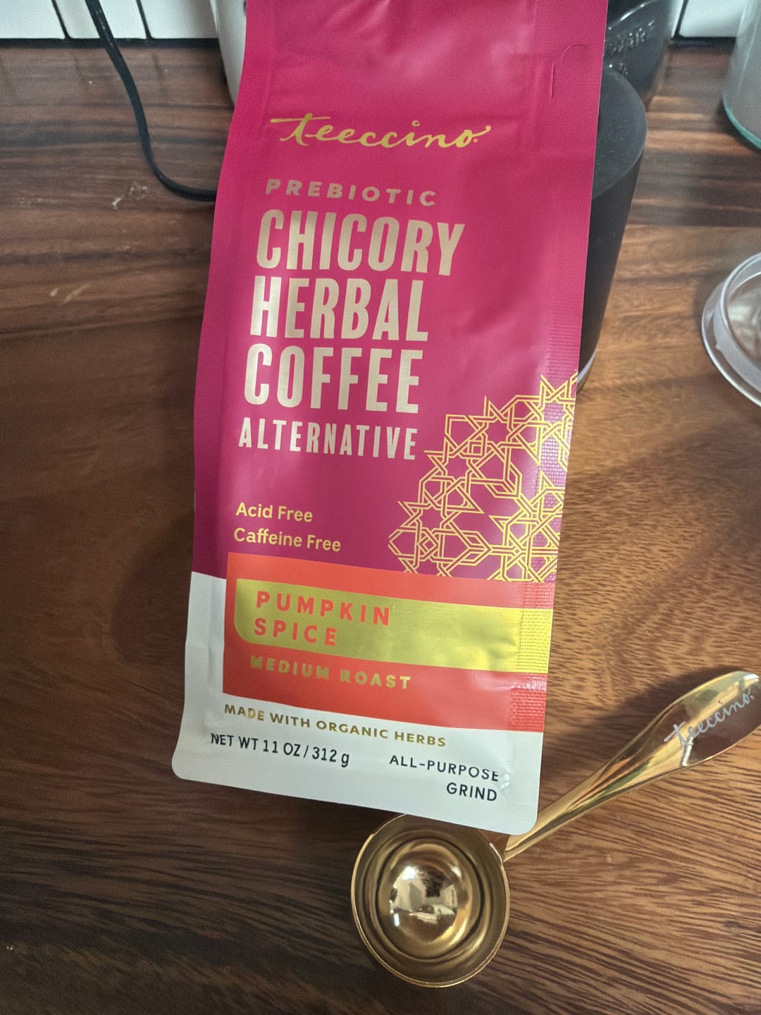 Customer photo review of Pumpkin Spice Chicory Herbal Coffee