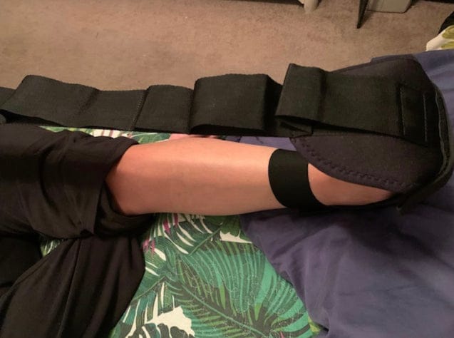 Customer photo review of Relieve Pain In 14 days with the Helvoro Stretching Strap