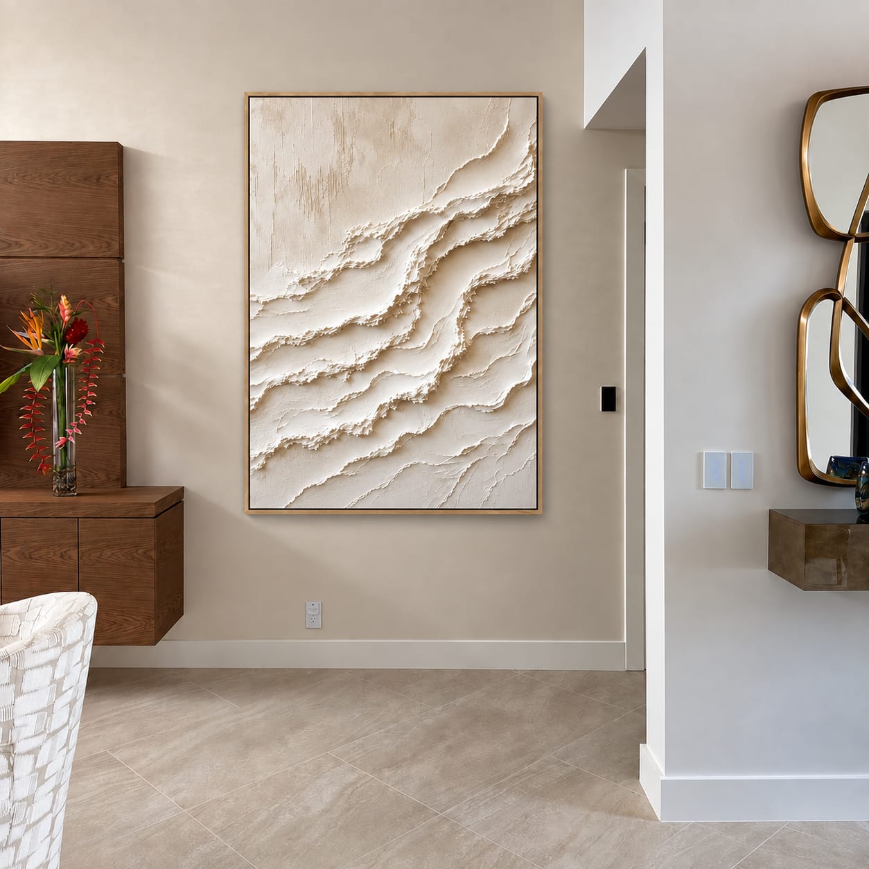 Customer photo review of Ivory Tides Wall Art