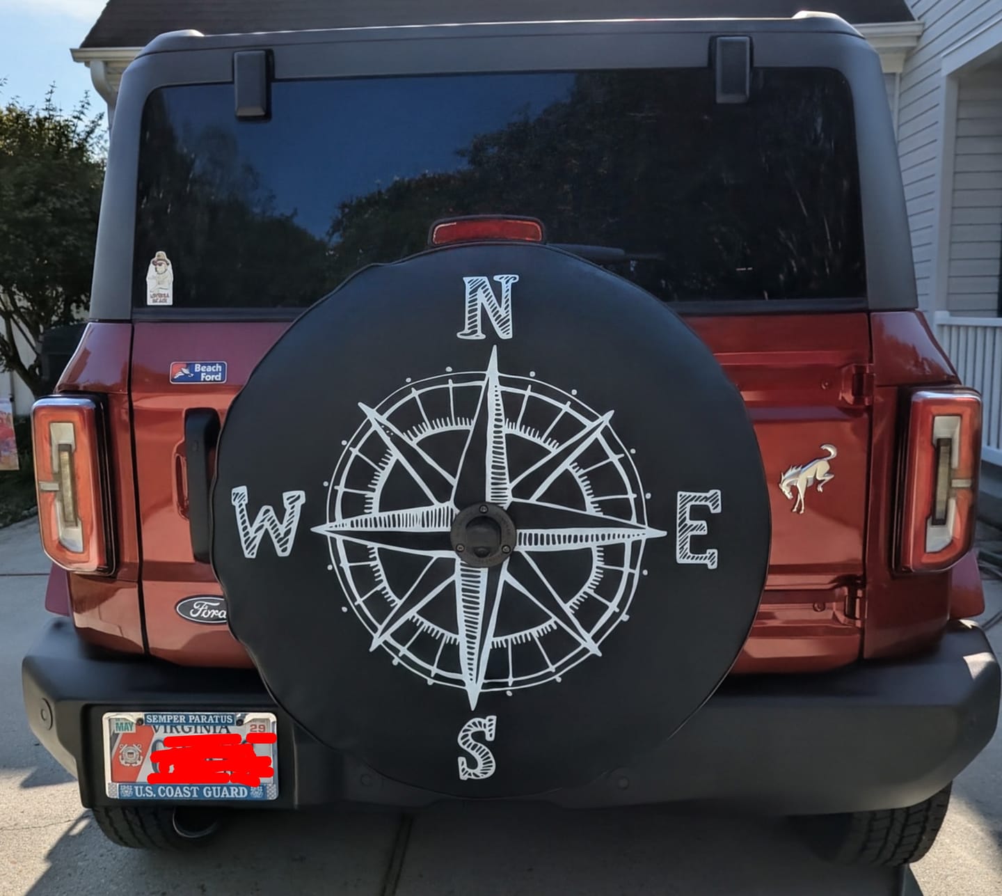 Customer photo review of Compass Tire Cover