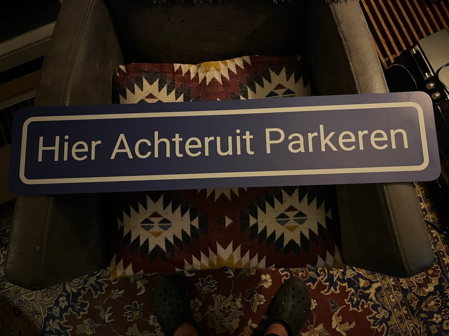 Customer photo review of Gepersonaliseerd straatnaambord met eigen tekst