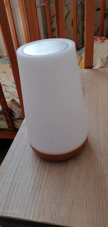 Customer photo review of Colour-Changing Table Lamp for Bedside, Remote Control, 12 cm
