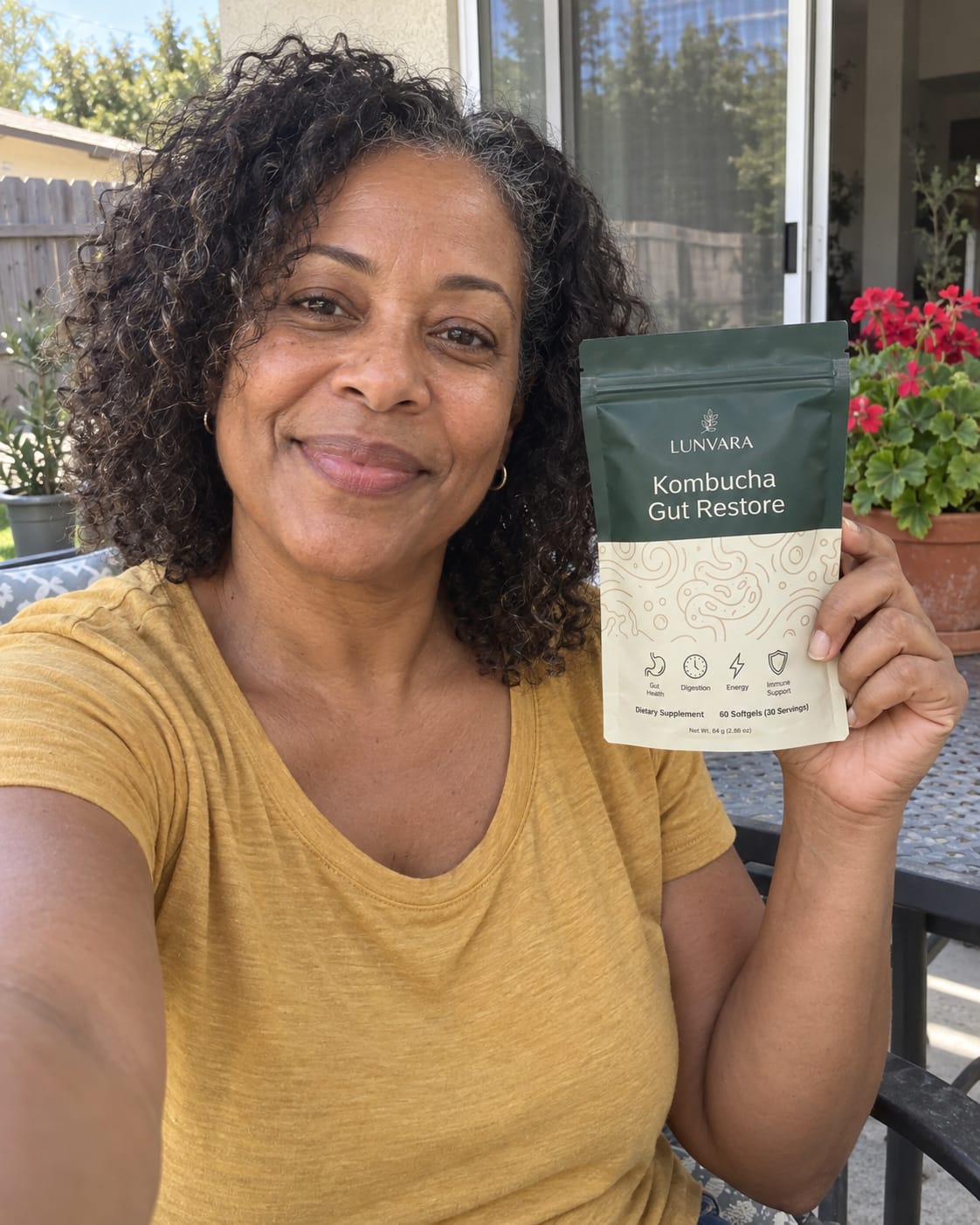Customer photo review of Kombucha Gut Restore Softgels