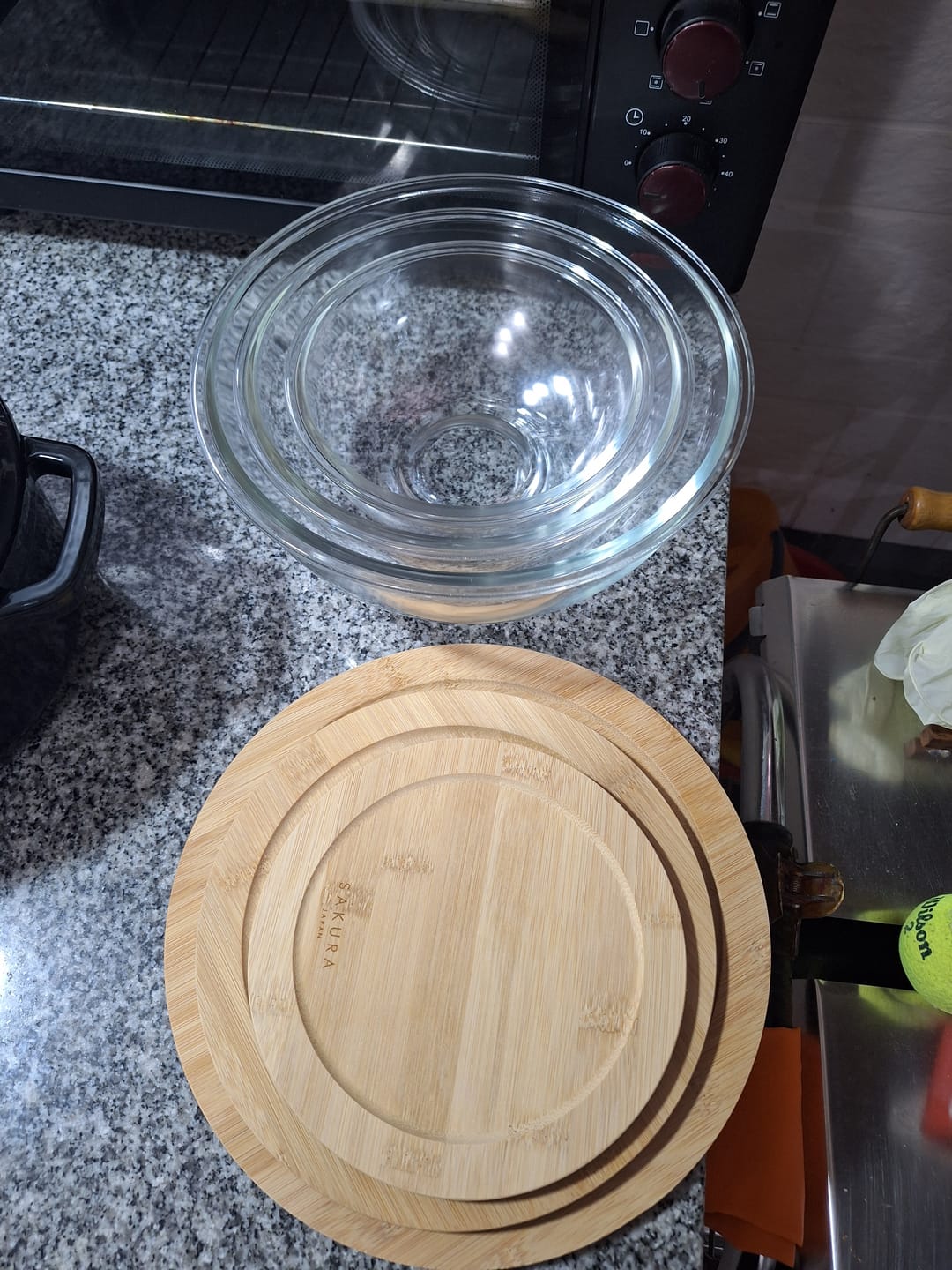 Customer photo review of Bowls Sakura De Vidrio Con Bamboo - S M L - 3 Uni