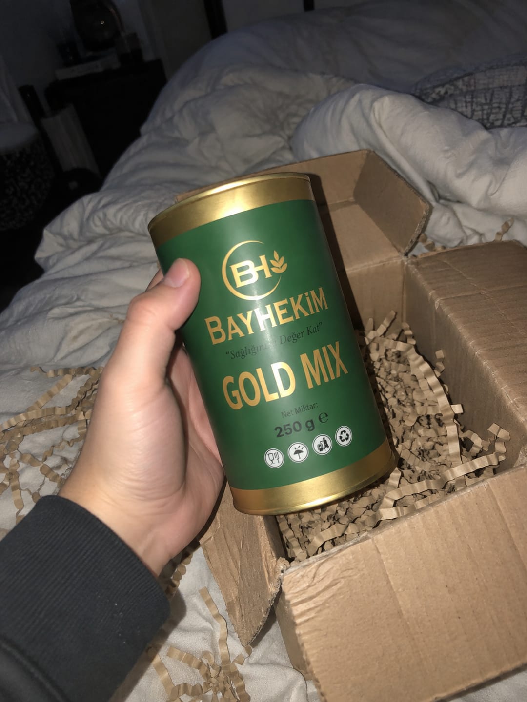 Customer photo review of BayHekim Bitkisel Karışım Gold Mix 250 Gr. Toz
