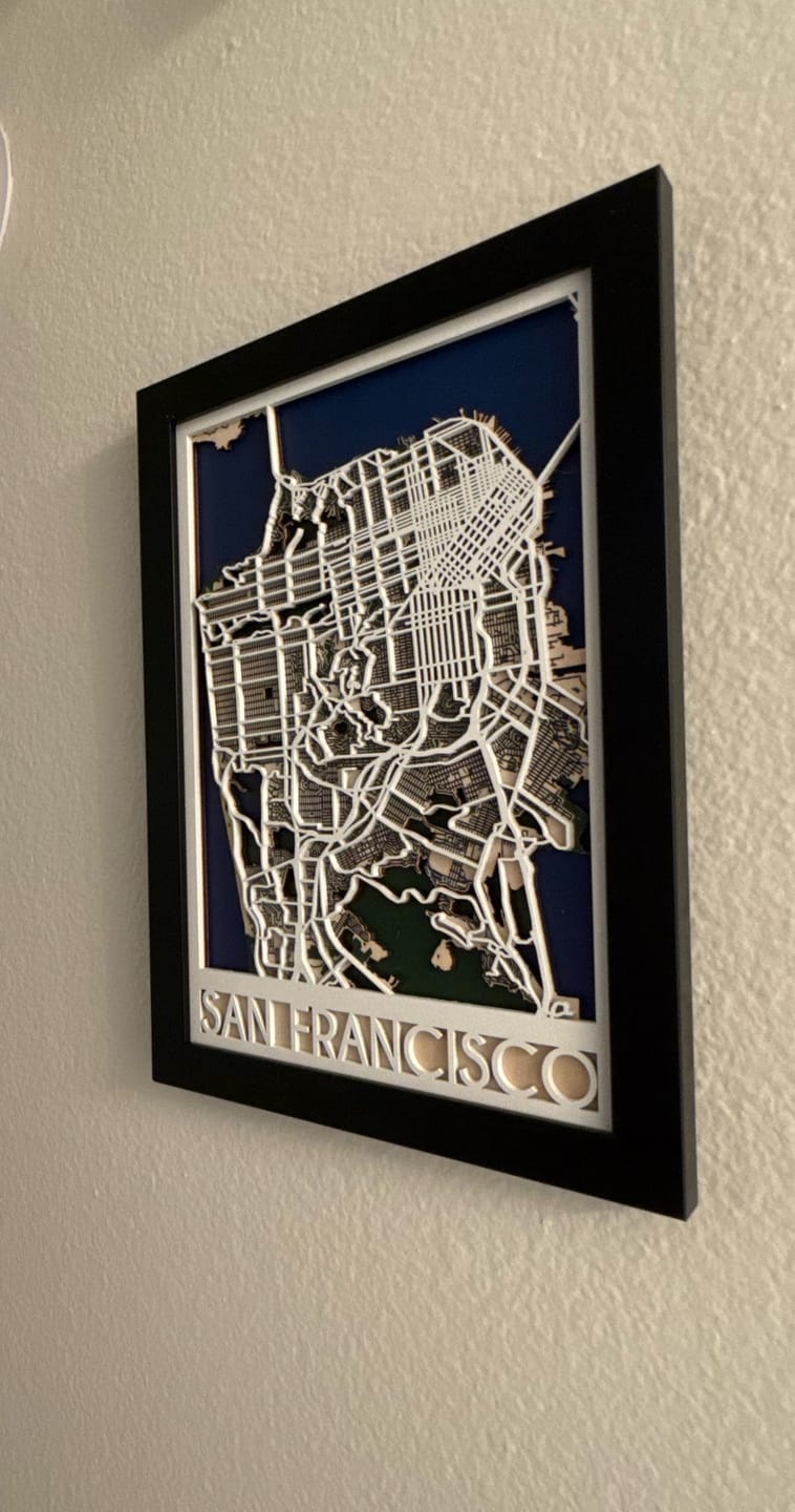 Customer photo review of 3D City Map San Francisco