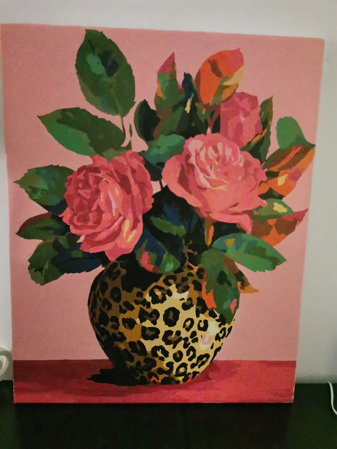 Customer photo review of Wild Roses | Paint by Number