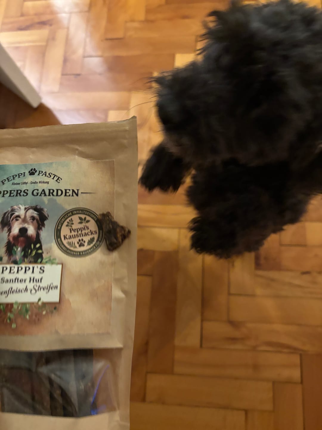 Customer photo review of PEPPI'S Sanfter Huf – Ziegenfleisch Streifen | Monoprotein | Hypoallergen
