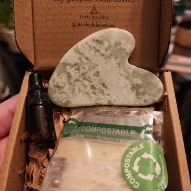 Customer photo review of Jade Gua Sha Kit